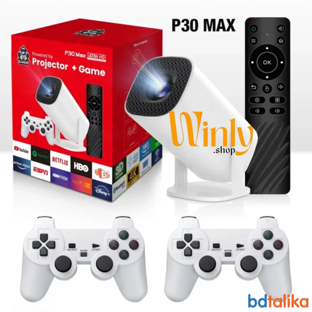 30 Max Android 4K Projector + Video Game Console Combo at Winly Shop