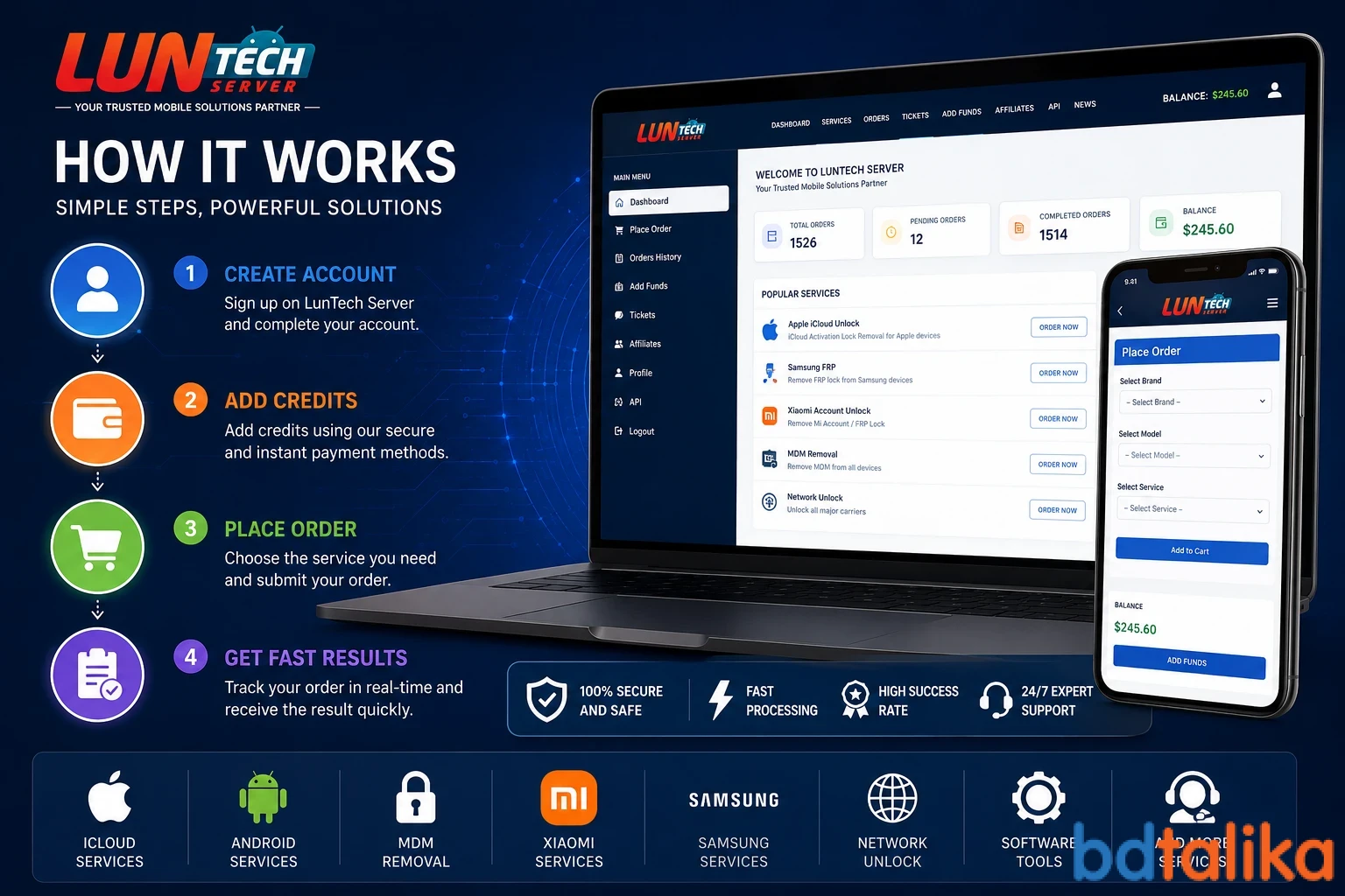 LunTech Server - Professional Web Hosting & Server Management