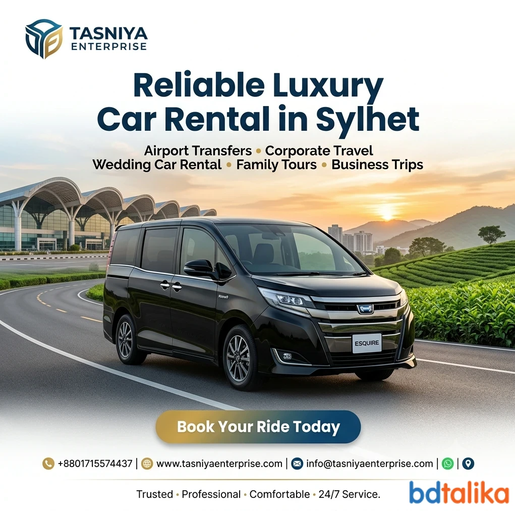 Rent A Car in Sylhet | Tasniya Enterprise