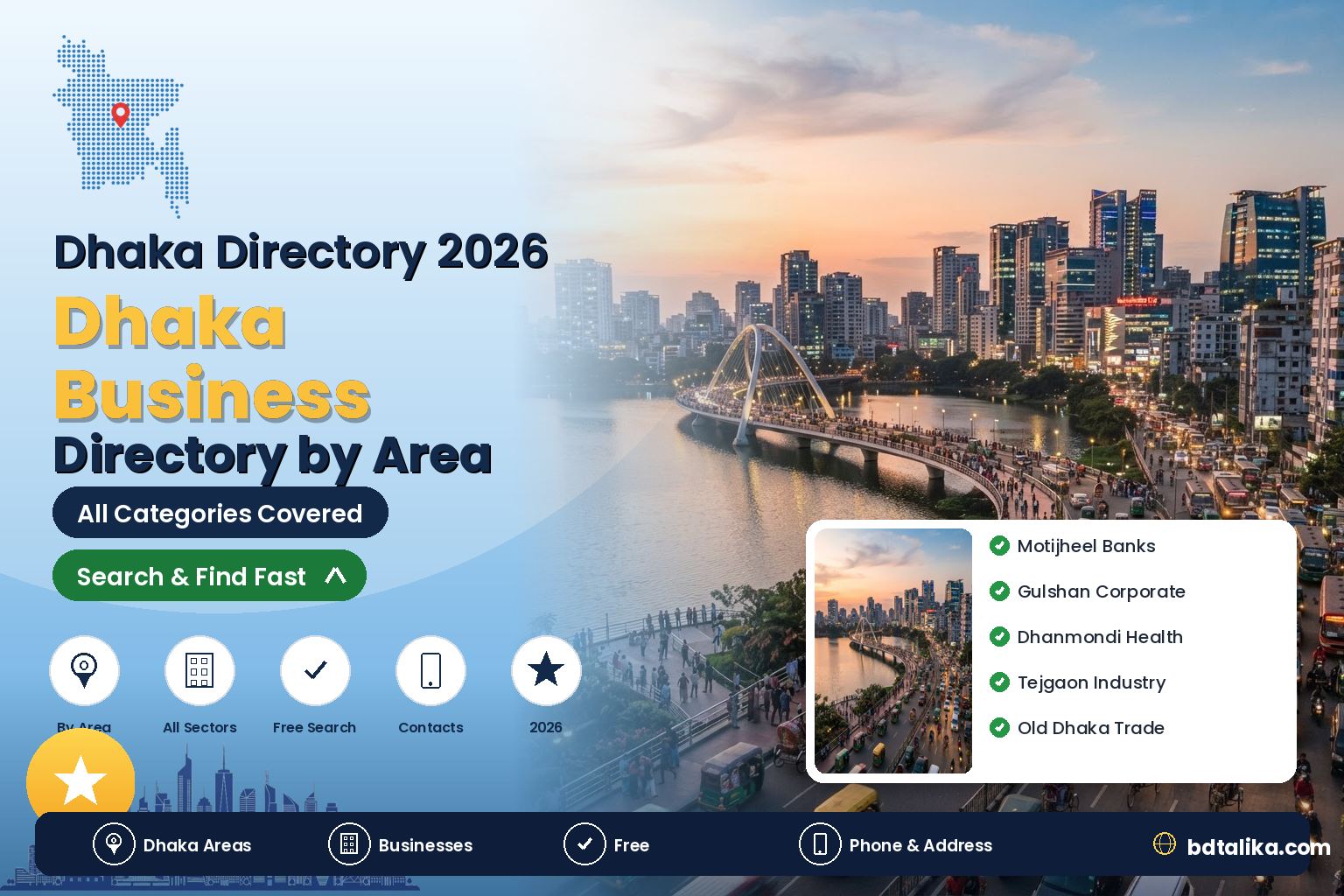 Dhaka Business Directory (2026) | Find Businesses in Dhaka by Area