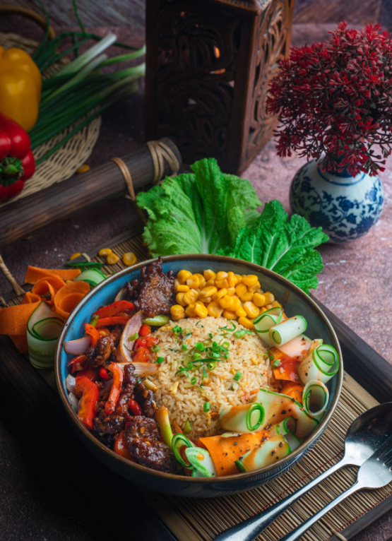 Stir Fry Beef Rice Bowl