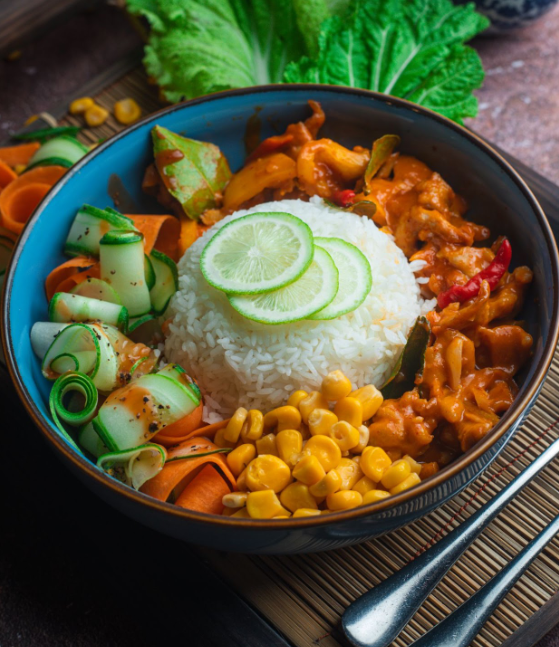 Lemongrass Chicken Rice Bowl